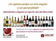 Cartel de promoción de vinos