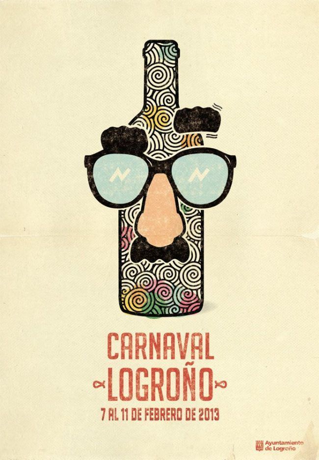 Marketing-Vinicola_Carnavales-Logroño-Botella-vino-bigotes-groucho Carnavales y vino