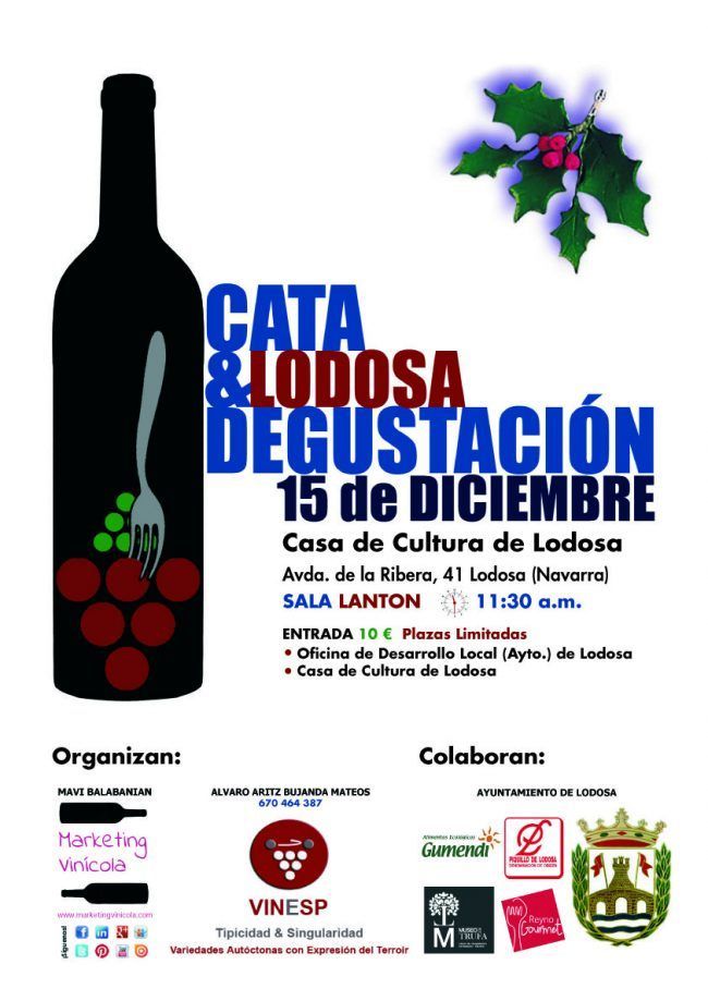 Marketing-Vinicola_Cata-vino-Lodosa-Navidad-maridaje Cata de vino de Lodosa