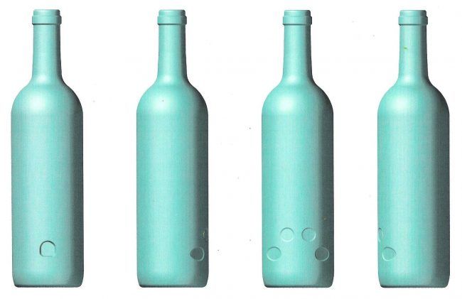 Marketing-Vinícola_Botella-Vino-Huella Diseño de botellas innovadoras