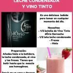 Batido de leche condensada y vino